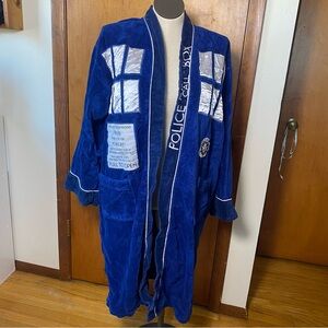 GUC Doctor Who TARDIS Bathrobe No Tie Robe Factory One Size
